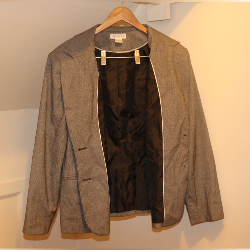 Black w/ White Polka Dotted Blazer & Pants set